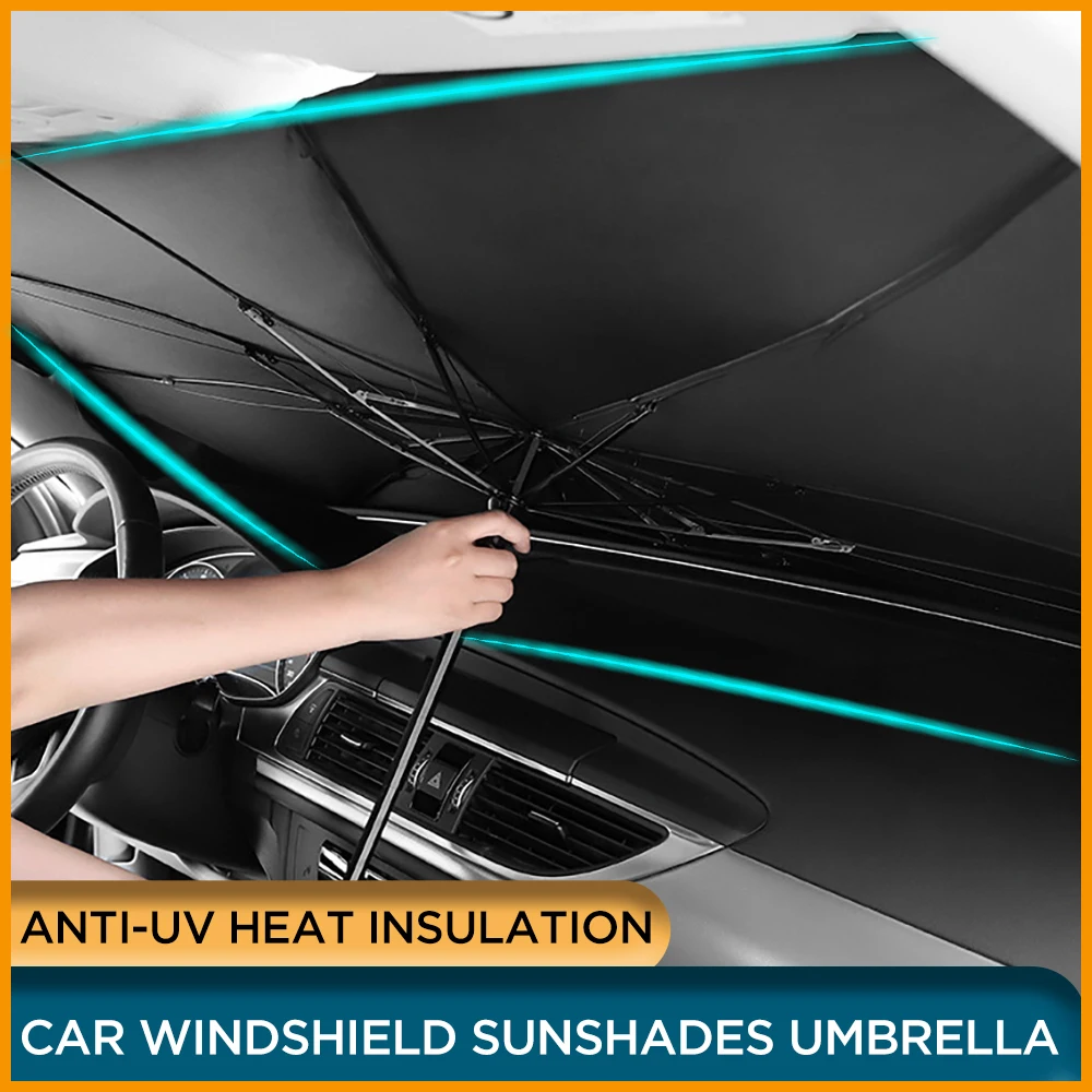 Car Windshield Sunshade Umbrella Type Sun Shade For Toyota Corolla Avensis Yaris Rav4 Auris