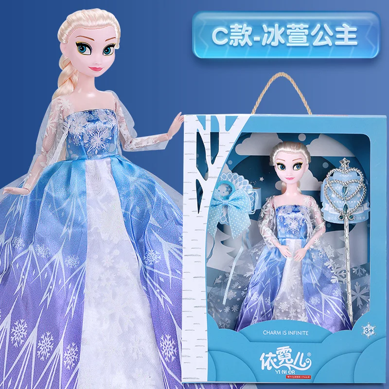 Disney-Conjunto de boneca princesa congelada para meninas, brinquedos de  anime, articulados móveis, bonecas Elsa, brinquedo de vestir, presente  kawaii, Anna - AliExpress