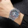 SKMEI 2100 Waterproof Men Watch Countdown Stopwatch Led Light Electronic Movement Wristwatch 5Alarm Clock 2 Time Digital Watches 4