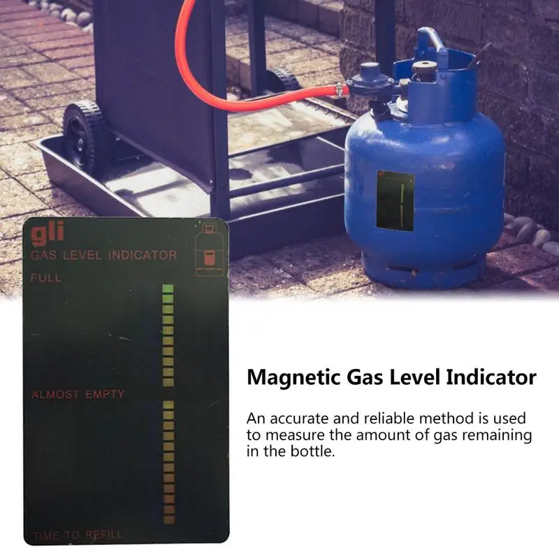 1Pcs Practical Propane Butane LPG Fuel Gas Tank Level Indicator Magnetic Gauge Caravan Bottle Temperature Measuring Stick gas tank level indicator