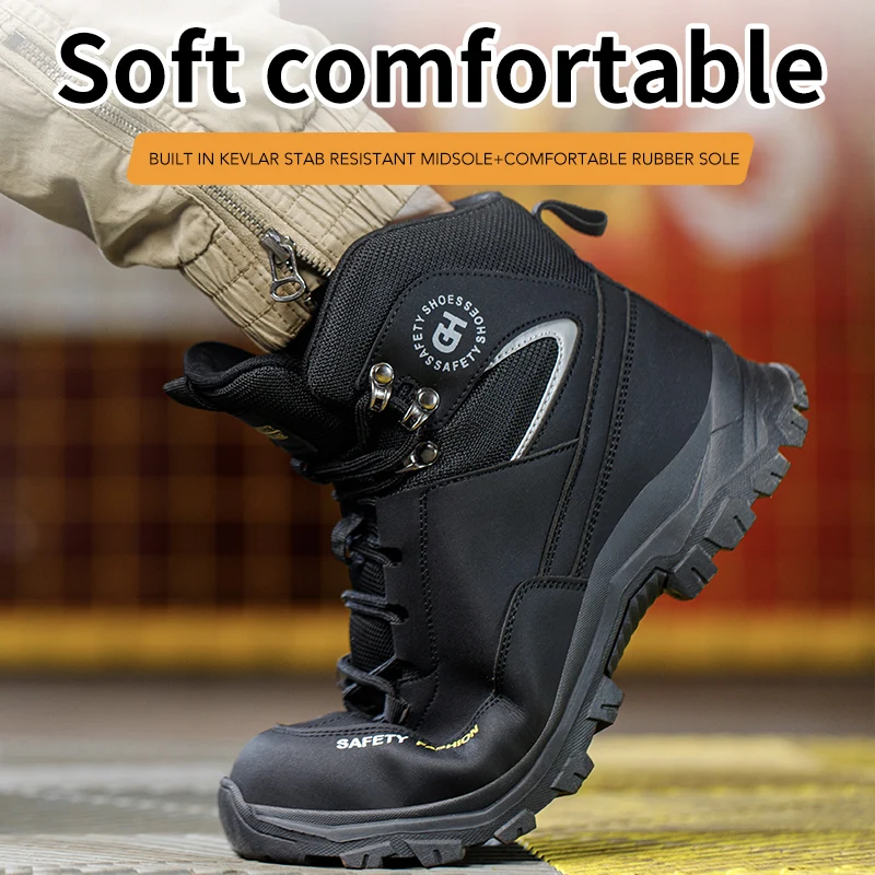 Safety Shoes Lightweight Steel Toe Boots Women's Steel Toe