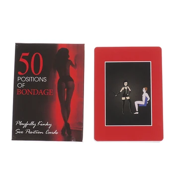 50 Positions Of Bondage Tarot Cards High Quality Tarot Deck Board Game For Fate Divination Adult Sexy Nude Couple Bed Games Card 4