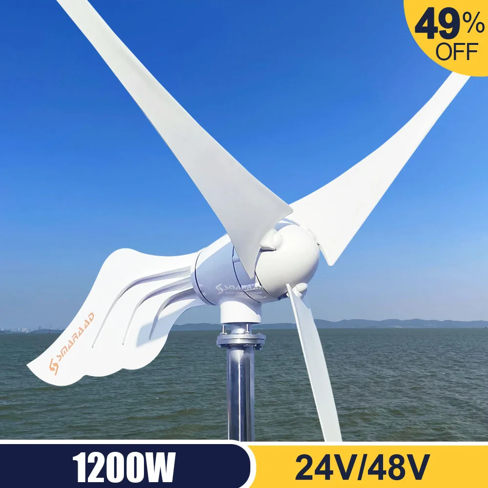 2kwWindTurbine24V48VGenerators3Blades1000w1200w1500w2000w