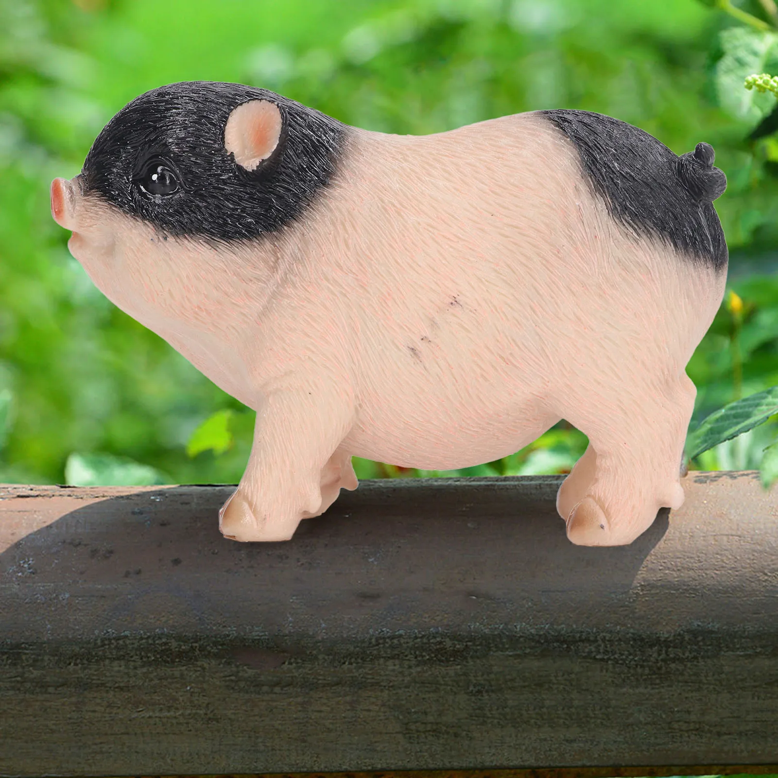

Cute Pig Garden Statue Resin Animals Figurine Outdoor Sculpture Resin Lawn Ornament Mini Pink Black Pig