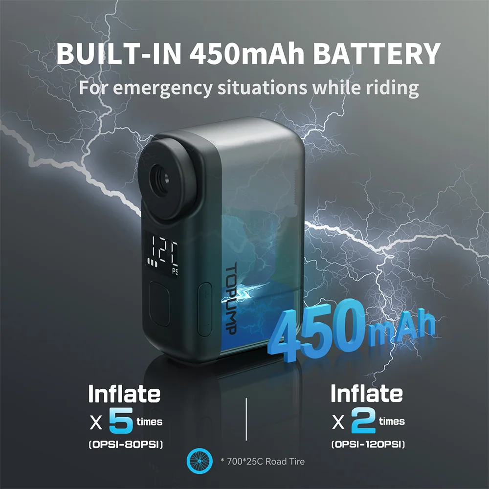 Mini Electric Bike Tire Pump 6