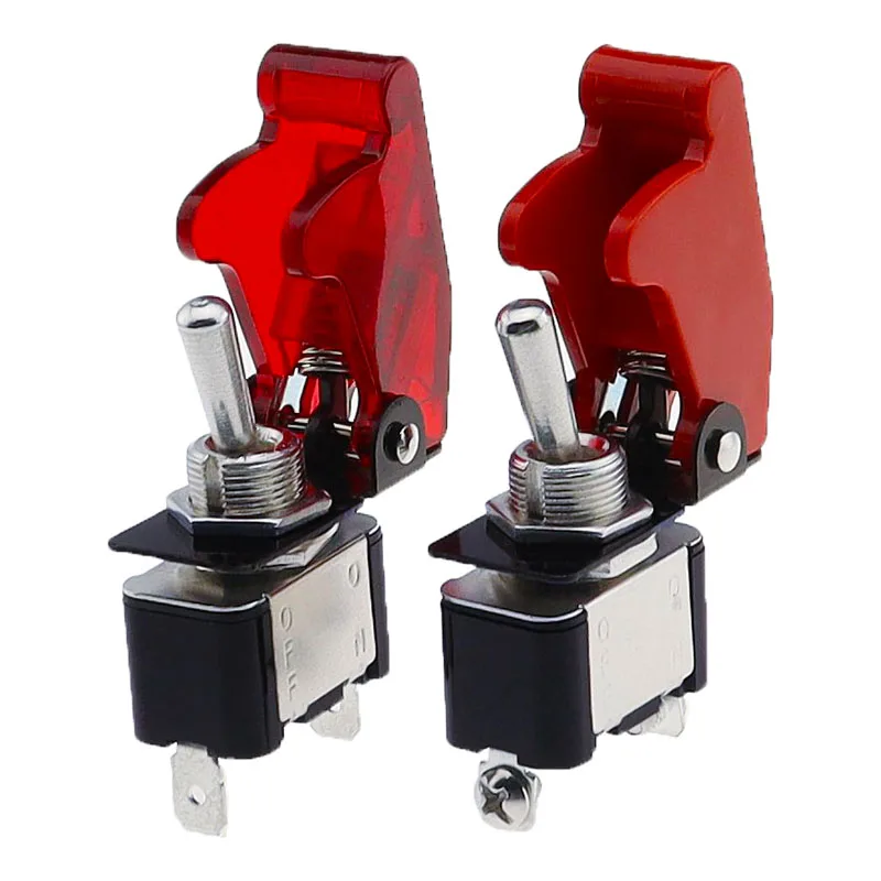 KN3A-101 toggle switch Rocker Arm 2Pin 2/gear ON-OFF10A 125V/250V AC cap matching 12V 24V 48V 110V 220V universal