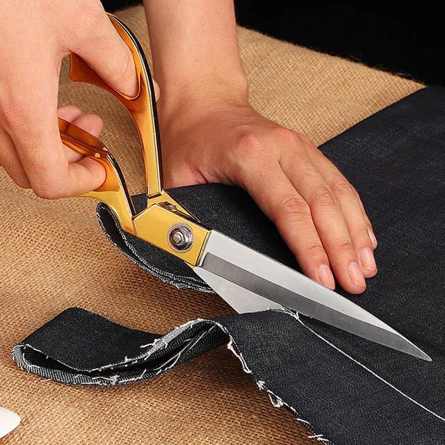 Professional Tailor Scissors Stainless Steel Tailor Shears Sewing Scissors for Fabric Clothes Needlework Cutter DIY Tool CFJ002 Professional Tailor Scissors Stainless Steel Tailor Shears Sewing Scissors for Fabric Clothes Needlework Cutter DIY Tool CFJ002