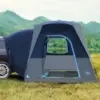 Tent with Movie Screen Weather Resistant Portable for Car SUV Van Camping, Includes Rainfly and Storag 1
