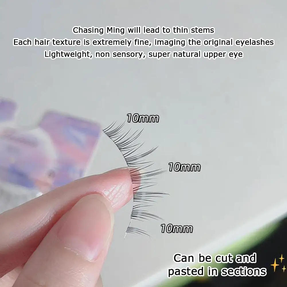 

5 Pairs Eyelashes Bundles Lashes Natural Wispy False Lashes Natural Eyelash Soft Extension Lashes Eyelashes Band Invisible O9M1