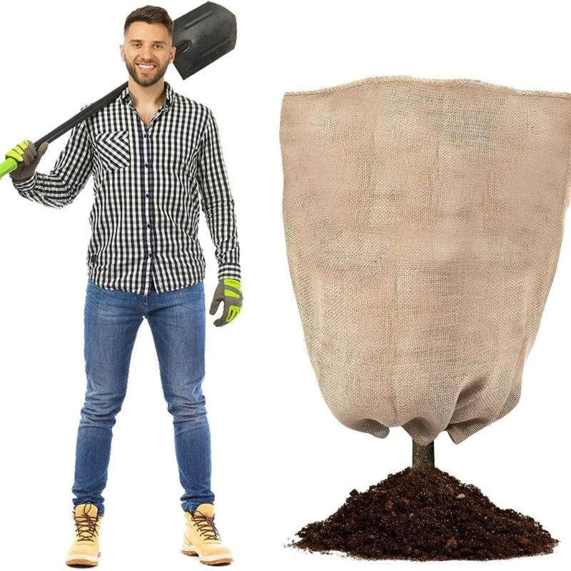 Gartenpflanze Strauch Schutz Kordelzug Tasche Winter Baum Warme Abdeckung Ersatz für Outdoor Yard Kleine Baum Gegen B03E – Detail 8