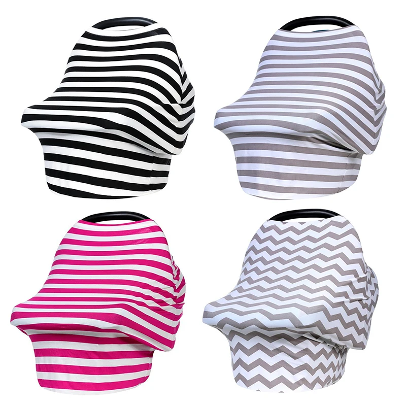 

Baby Shopping Cart Cover Breast Feeding Carseat Canopy Multi Use Stretchy Breastfeeding Infant Grocery Trolley Car Seat Cover