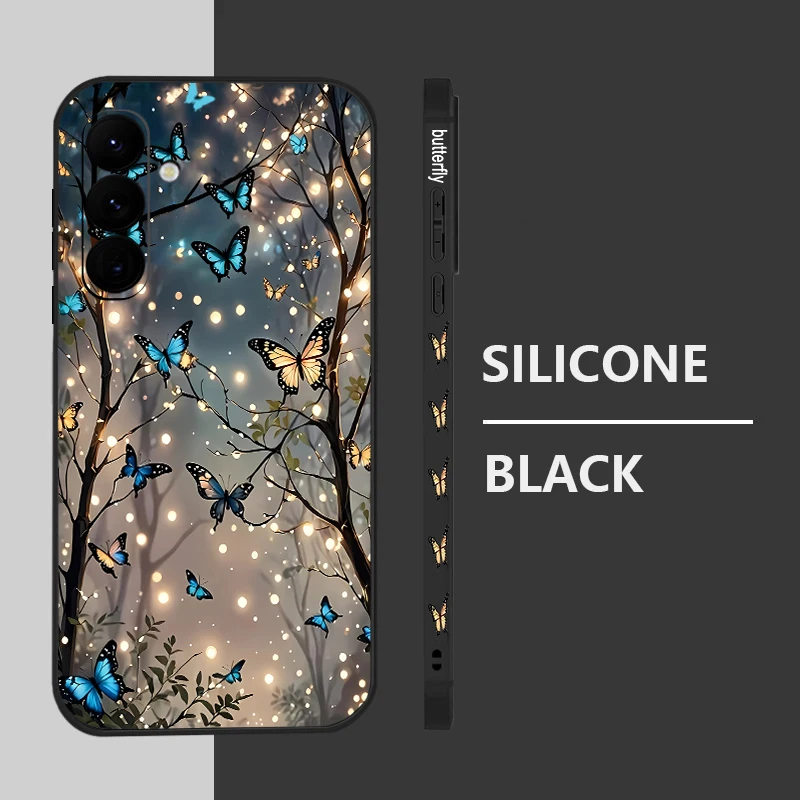 Dream Butterfly Print Soft TPU Phone Case Cover