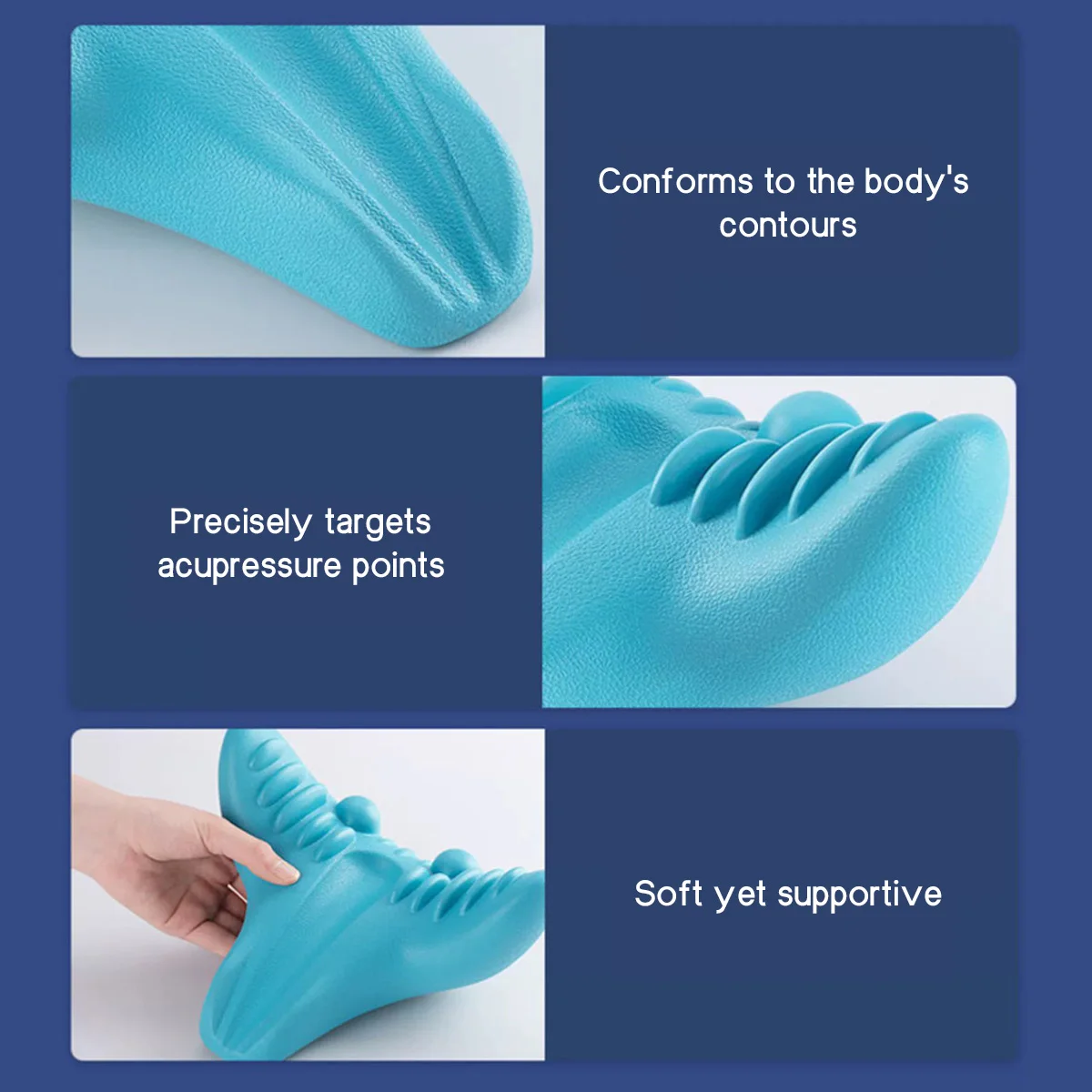 Portable Neck Massage Pillow with Gravity Acupressure Traction Design Neck Protection Sleep Aid and Cervical Spine Repair