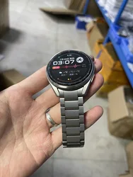 Premium Titanium Watch Band for Huawei Watch - Sleek and Gap-Free Design (Silver Gray)