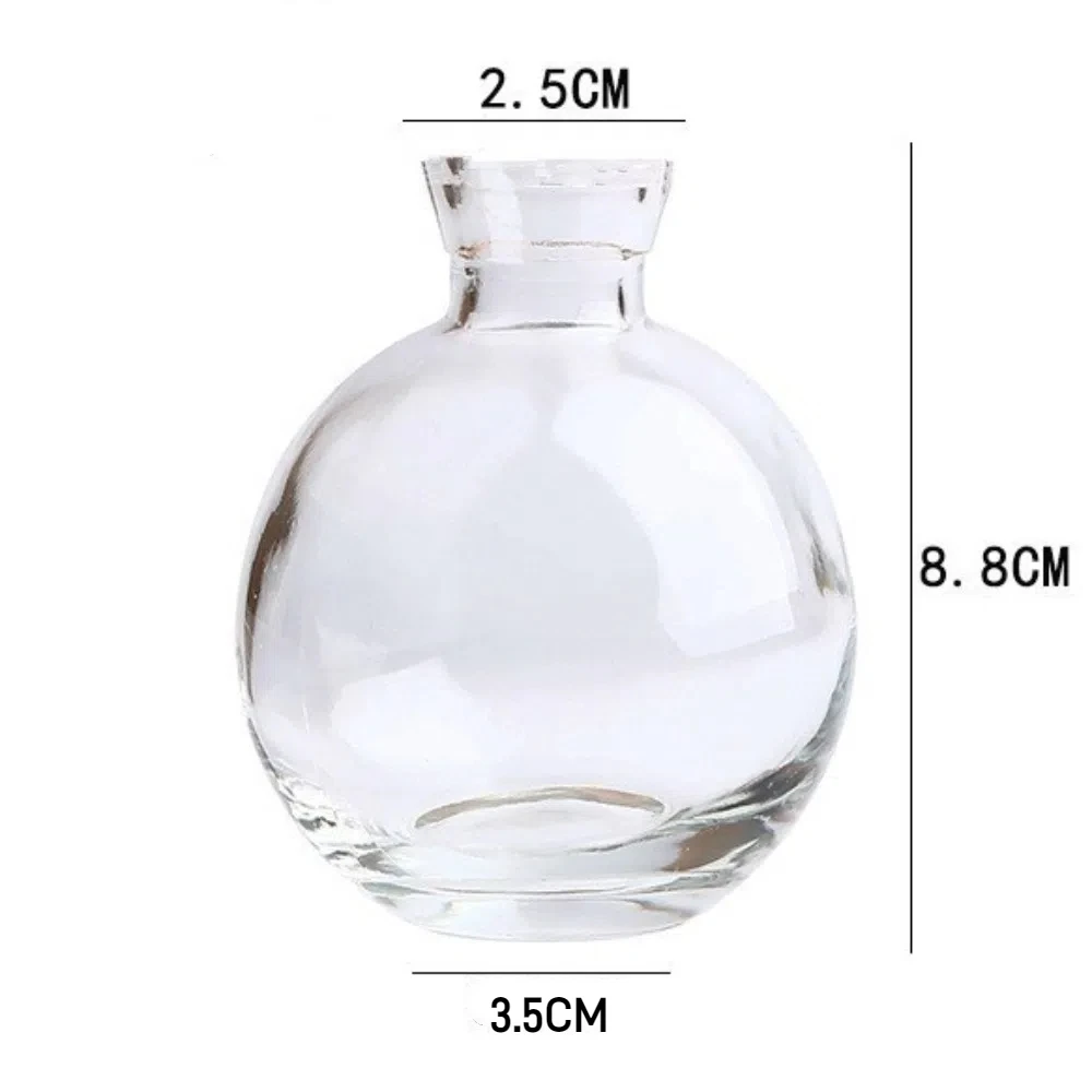 Elegant Transparent Glass Flower Vase