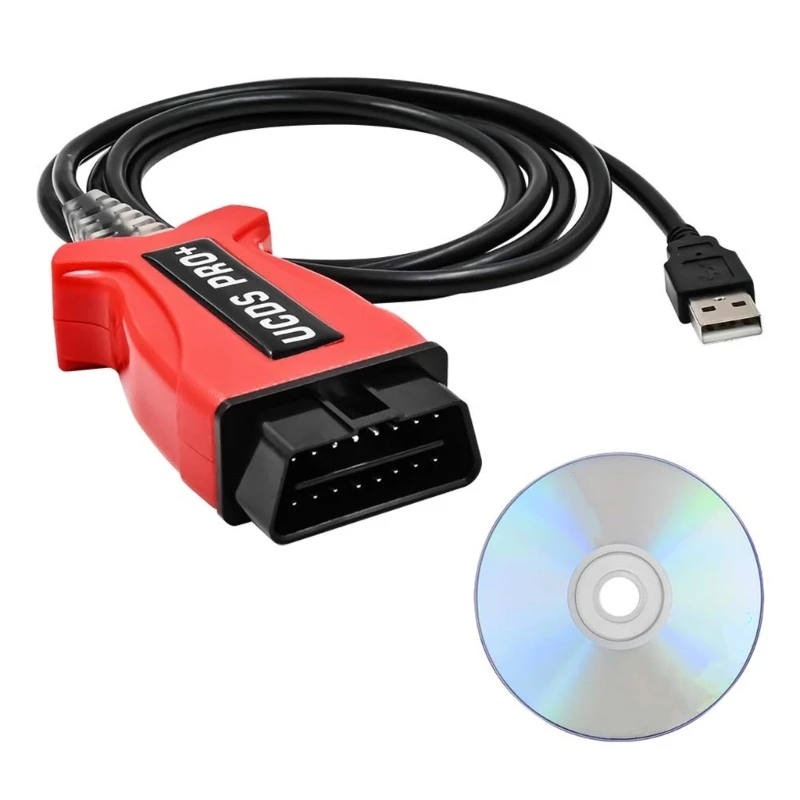 

V1.27.001 UCDS Diagnostic Cable Service Connector With 35 Tokens Auto OBD2 Scanner Cable Car Repair Tool Accessories