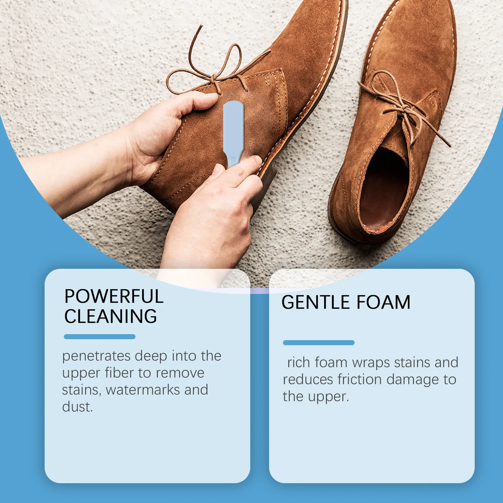 Premium Suede and Fabric Care Cleaner for Stain and Water Mark Removal