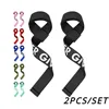 2PCS Weightlifting Straps Anti-Slip Silicone Lifting Wrist Straps Strength Training Deadlifts Crossfit Hand Grips Wrist Support 1