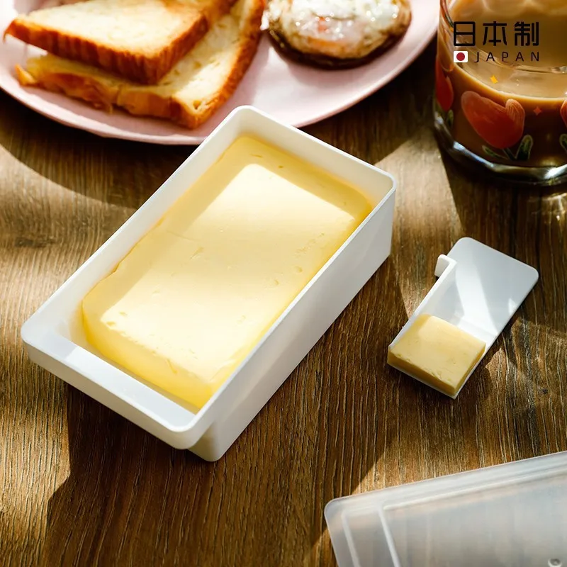 Butter Cube Organizer  With Lid Dustproof Includes Cube Cutter With Handle For Easy Access Compact And Lightweight