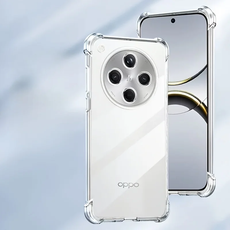 Clear Silicone TPU Transparent Phone Case, Soft and Durable Back Cover