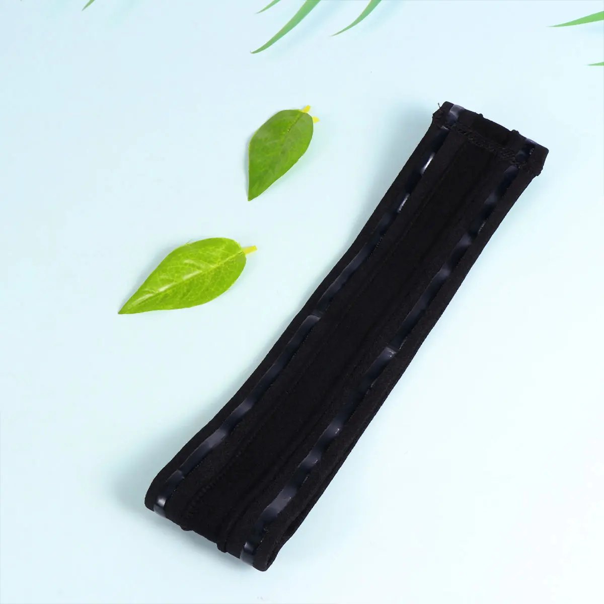 1개 통기성 미끄럼 방지 헤드밴드 땀 흡수 원단 러닝 요가 트레이닝 운동용 블랙 원 사이즈 헤어밴드