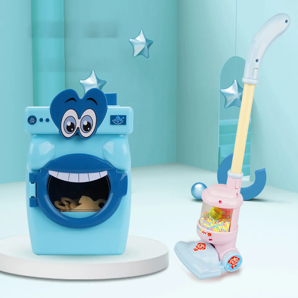 Simulation Vacuum Cleaner Toddler Toys Kid Hands on Educational Toy for Girls Boys Home Cleaning Plaything Safe