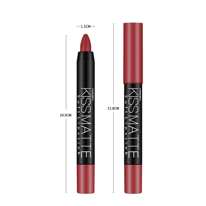 19 Colors Lip Stick Lipliner Lip Liner Pencil Lasting Nude Rotatable Lipsliner Pen Set Beauty Makeup Tool Cosmetic