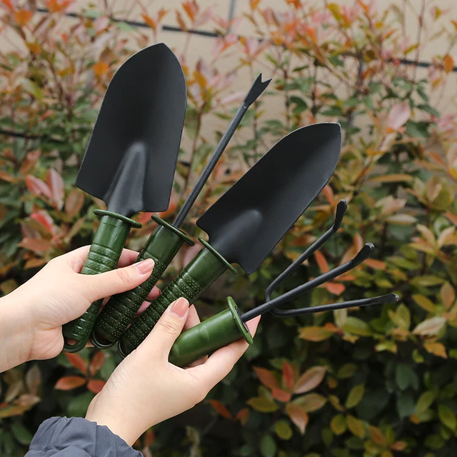 Mini Otthoni Kertész Szerszámkészlet Kis Lapátos Gereblye -Lapát Ásó Talajnövelő Virágok Cserepes Növények Szerszám - Image 3