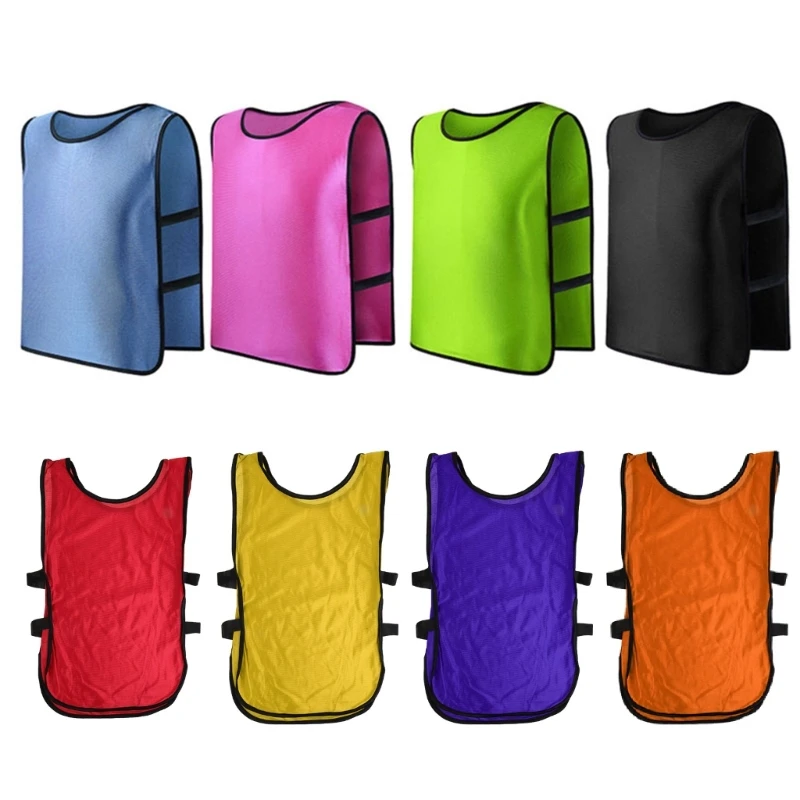 

F1FD Children Kid Team Sports Football Soccer Training Pinnies Jerseys Train Bib Vest