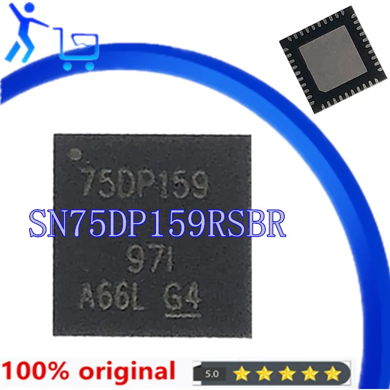 

New TDP158 TDP158RSBR SN75DP159RSBR SN75DP159RGZT SN75DP159 75DP159 5mm*5mm 7mm*7mm QFN-40 QFN-48 Chipset