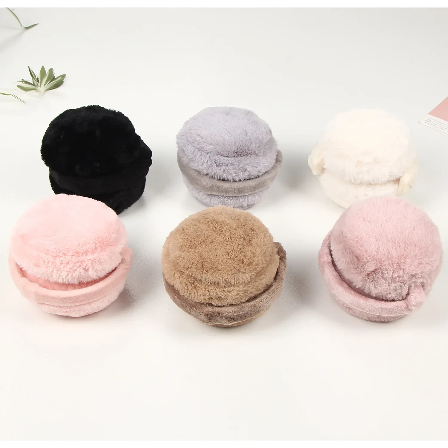 Soft Plush Ear Warm Winter Folded Earmuffs for Women Men Fashion Solid Earflap Outdoor Cold Protection Antifreeze Ear Cover warm earmuffs
