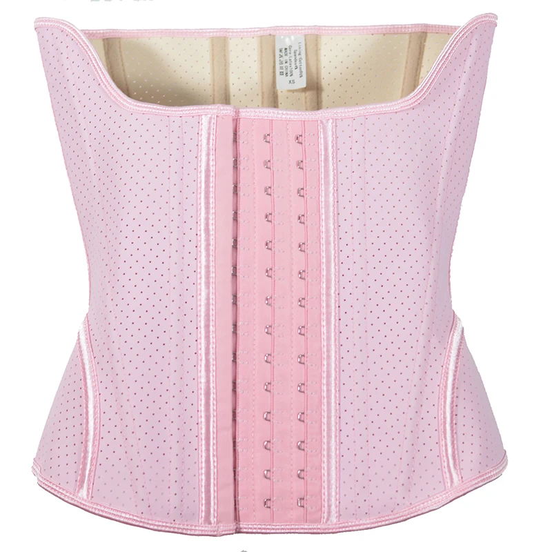 Women's Breathable Latex Waist Trainer 15 Steel Boned Underbust Corset and Bustier Cinchers Fajas Body Shaperwear