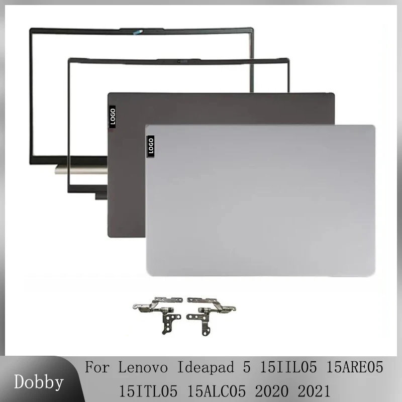

New For Lenovo Ideapad 5 15IIL05 15ARE05 15ITL05 15ALC05 2020 2021 LCD Back Cover Front Bezel Hinges Rear Lid Top Back Case