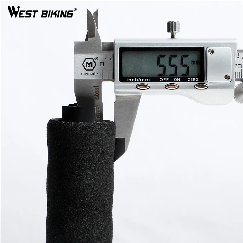 WEST BIKNG Bicycle Rubber Grips Non-Slip Rubber Bicycle Handlebar Grips Double Aluminum Lock on Locking Bicycle Handlebar Grips