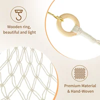 Stuffed Animals Storage Hammock Large Capacity Net Macrame Boho Home Kids Bedroom Decoration Corner Hanging Toy Organizer Nets 6