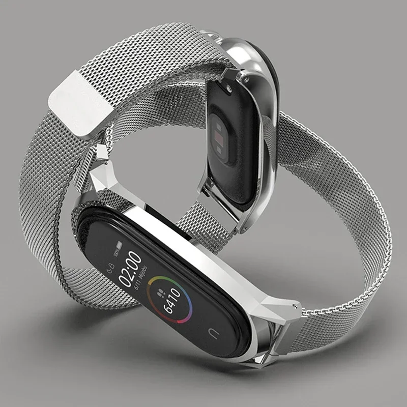 Stainless Steel Magnetic Milanese Loop Strap - Elegant Metal Bracelet Wristband