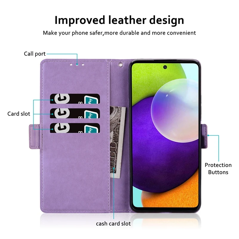 Фото Кожаный чехол-книжка с магнитной застежкой для Samsung Galaxy A53 №3