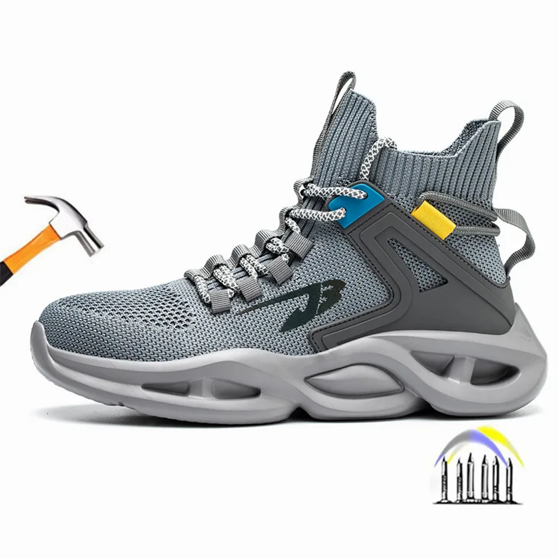 Stivali Antinfortunistici Da Lavoro Da Uomo Scarpe Protettive Stivali Da Lavoro Traspiranti Scarpe Da Lavoro Con Punta In Acciaio Scarpe Industriali A