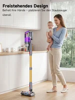 Aspirateur sans fil Tdyon Nova 70000PA 680W, autonomie de 75 minutes, batterie amovible, autoportant, recharge mural 8