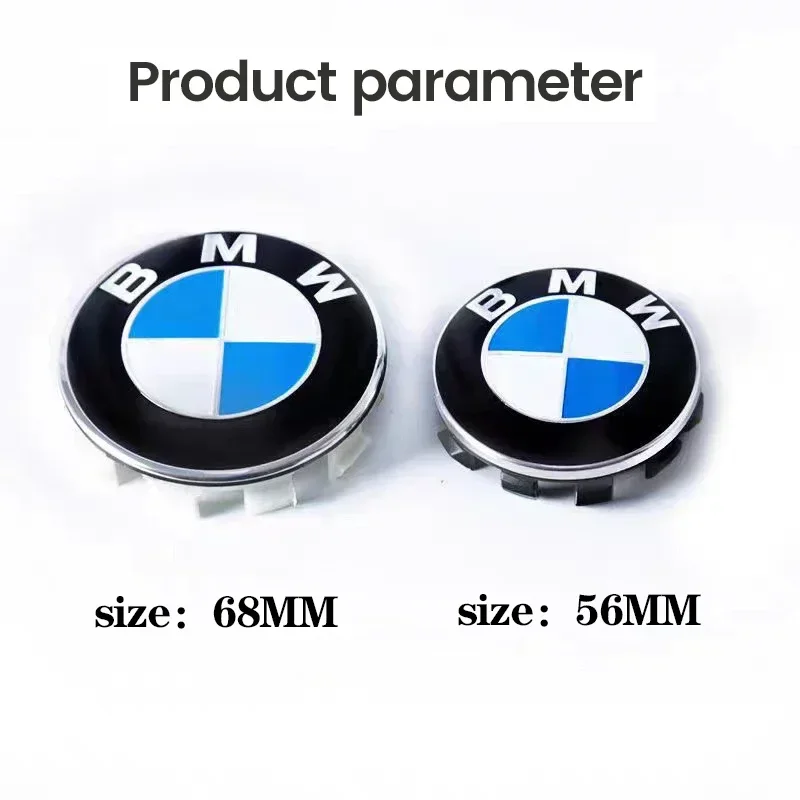 56/68mm 자동차 허브캡 자동차 휠 센터 커버 허브캡 장식 액세서리 BMW 1 3 5 7 시리즈 M M3 M5 M6 F01 F2 밸브용