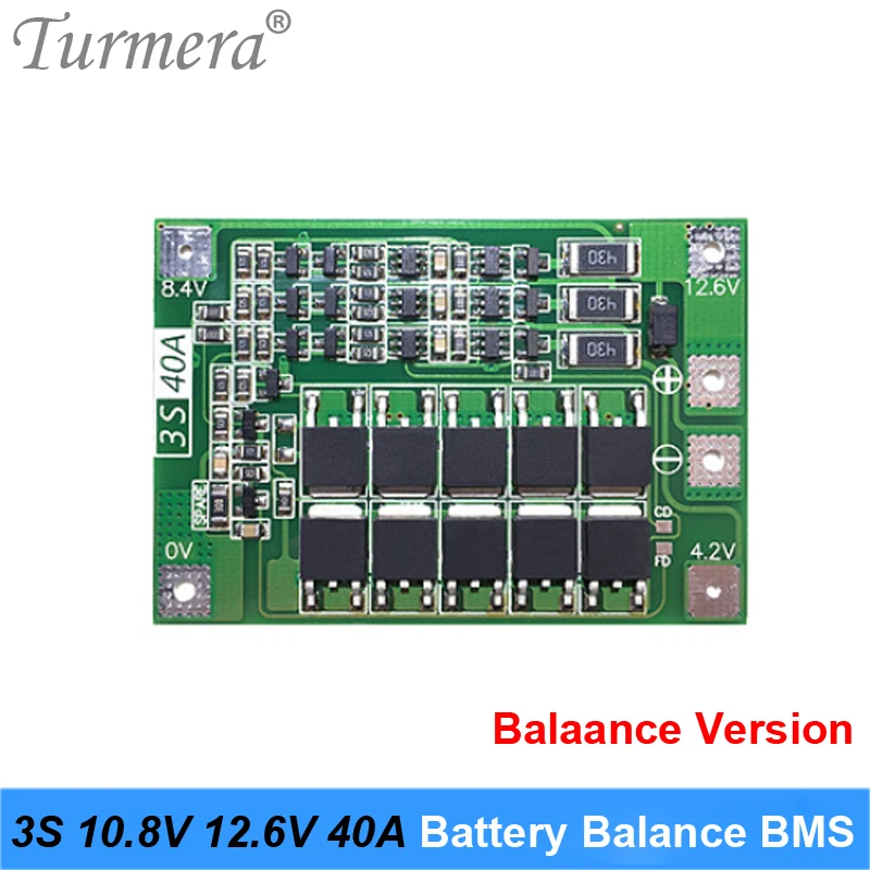 battery pack for camping Turmera 12V Battery Box 3X7 18650 Holder with Welding Nickel for 7Ah to 23Ah Motorcycle Lithium Batteries Replace Lead-Acid  Use lithium ion battery pack