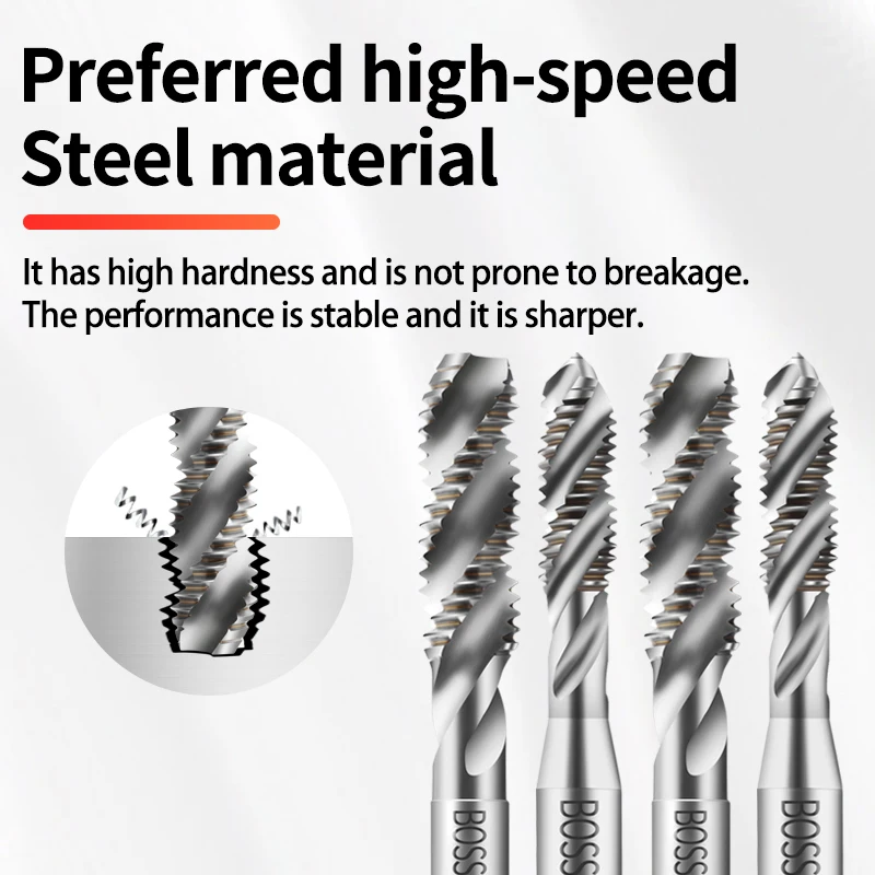 HSSE-M35 JIS Standard Spiral Fluted Tap W 1/8 5/32 3/16 7/32 1/4 5/16 3/8 7/16 1/2 5/8 Machine Screw