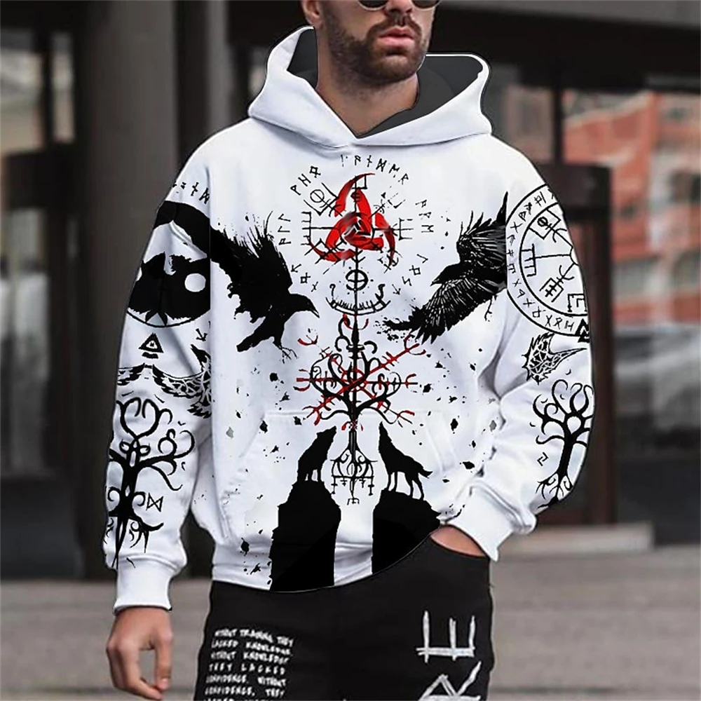 

Индийская богемная Европейская и американская стандартная Мужская свободная толстовка с 3D-принтом, Мужская толстовка, пуловер, свитшот, топы