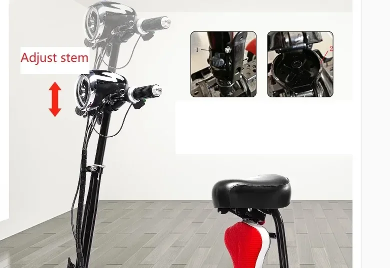 foldable four wheels dual motor mini 2 seater 10 inch folding mobility electric scooter for disabled adults bike 4 wheels S809d28d8d29e4f4f97d67413201987dfm