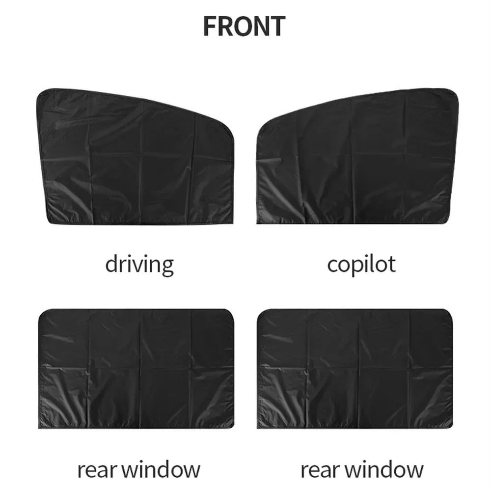 Magnetic Car Sun Shade UV Protection Car Curtain Car Window Sunshade Side Window Mesh Sun Visor Summer Protection Window Film