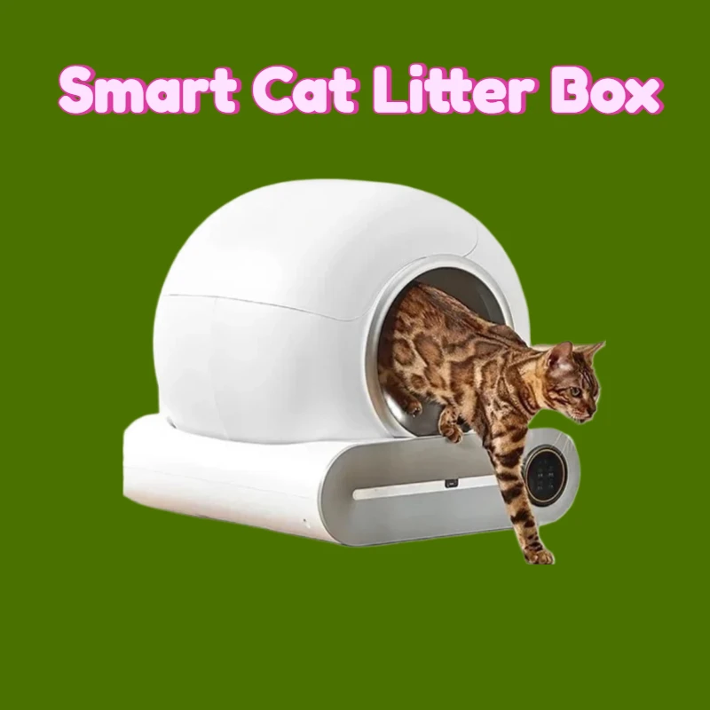 2026 Automatic Smart Cat Litter Box, Closed Self-Cleaning Pet Toilet With APP Control & Ionic Odor Eliminator, Anti-Odor Design_voghion.com