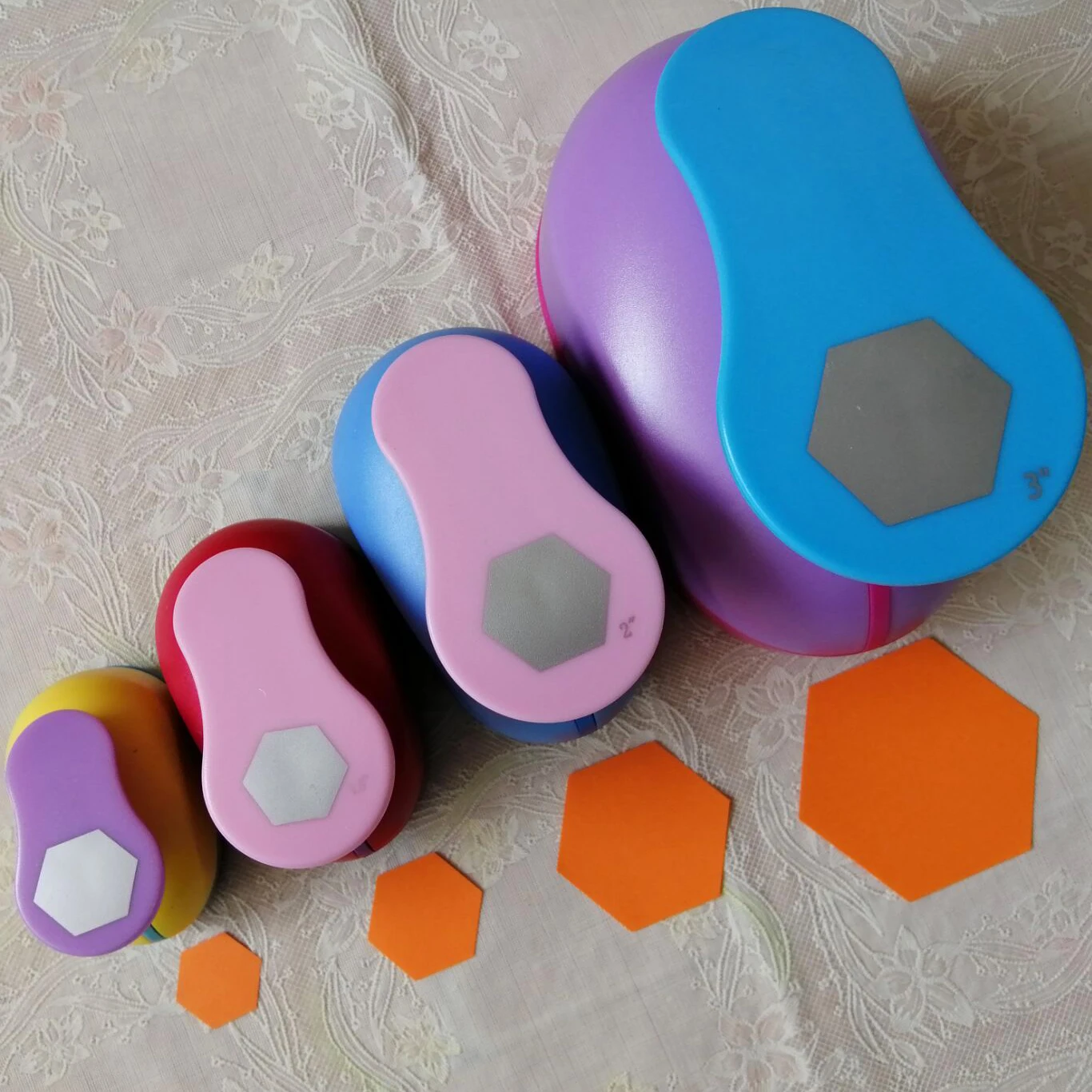 Hexagon Punch Paper Cutter Crafts Scrapbook Embossing Device Kid Hole Punches Cortador De Papel Paper cutter paper punch hole punching tools paper craft punch