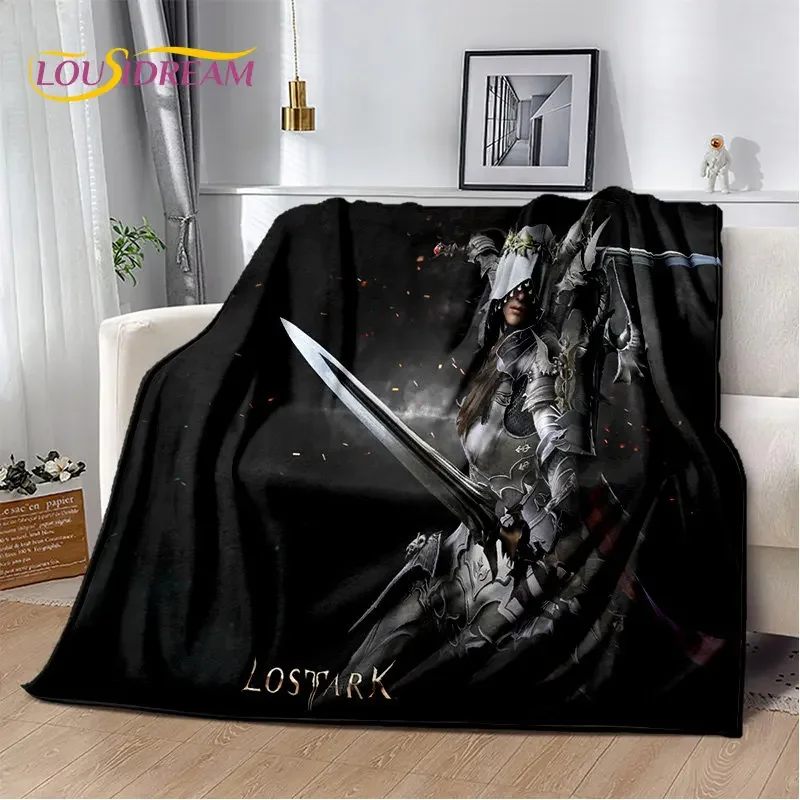 Lost Ark Game Gamer Cartoon Soft Plush Blanket,Flannel Blanket Throw Blanket for Living Room Bedroom Bed Sofa Picnic Cover Kids 4