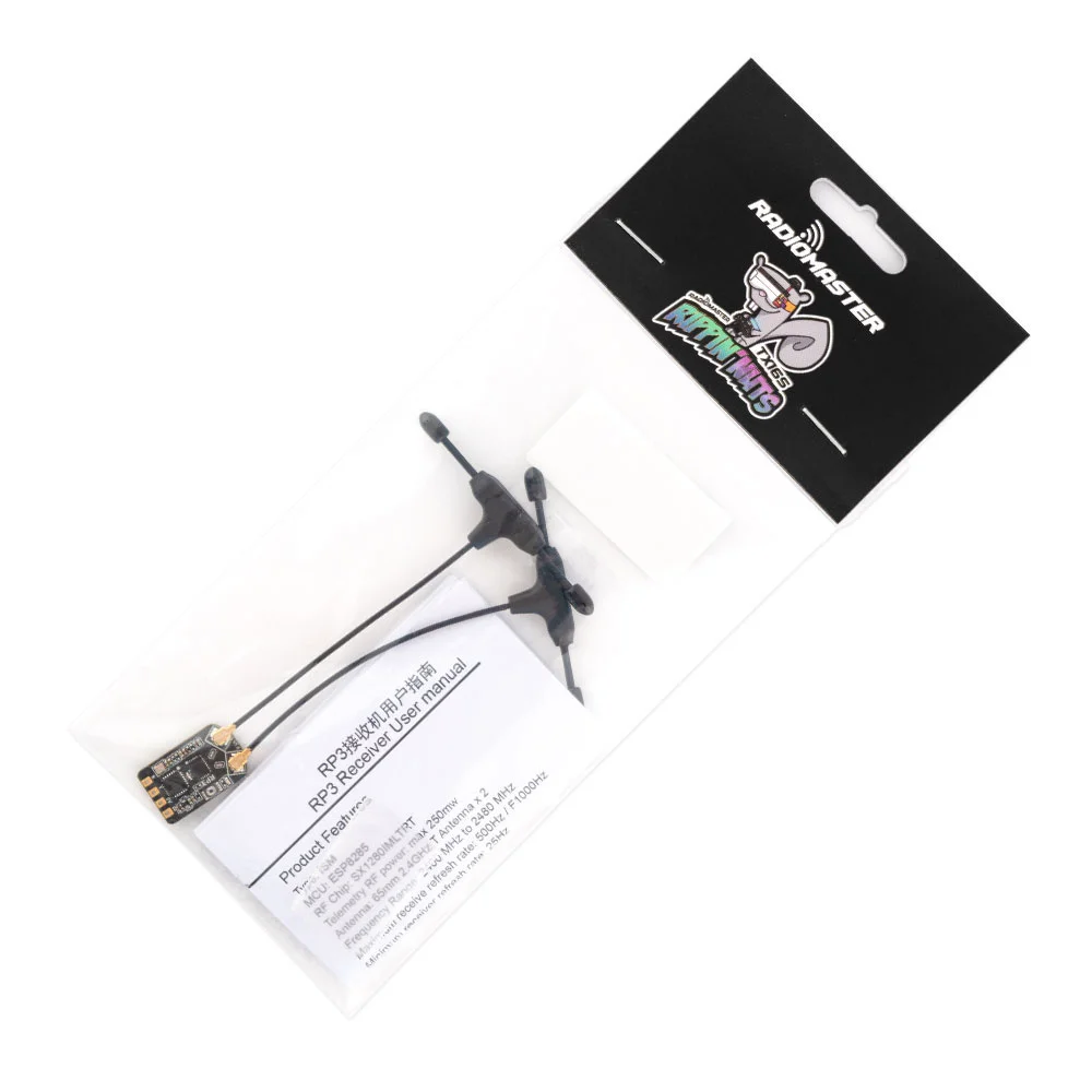 RadioMaster RP3 Diversity ExpressLRS ELRS 2.4GHZ Nano ricevitore doppia antenna per aereo RC FPV Freestyle Tinywhoop a lungo raggio - immagine 2