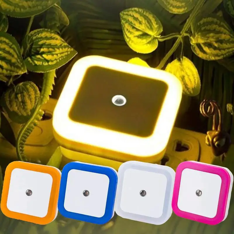 Plug In Night Lights Night Light With Dusk To Dawn Photocell Auto Sensor Adjustable Brightness Plug In Light For Hallway Bedroom